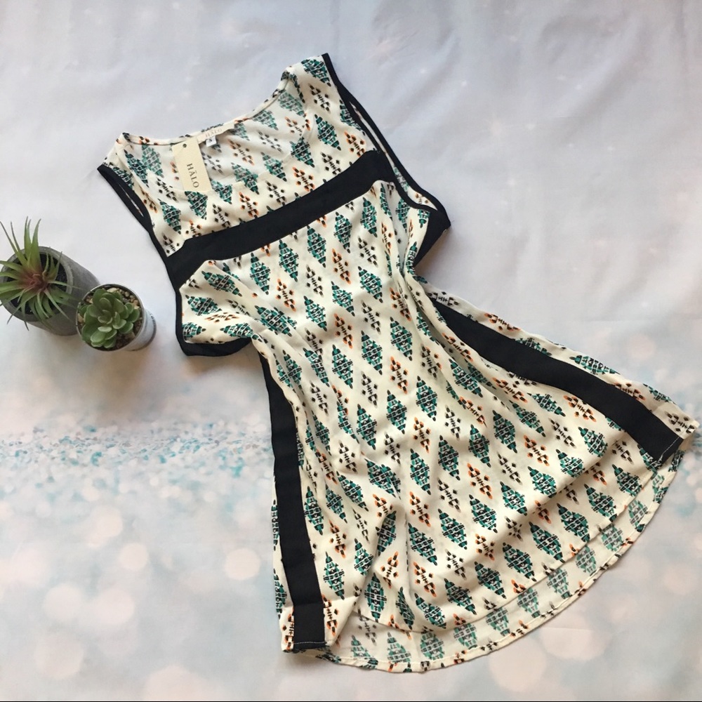 ❌SOLD❌Boho Sleeveless Print Chiffon Loose Blouse - Picture 5 of 8